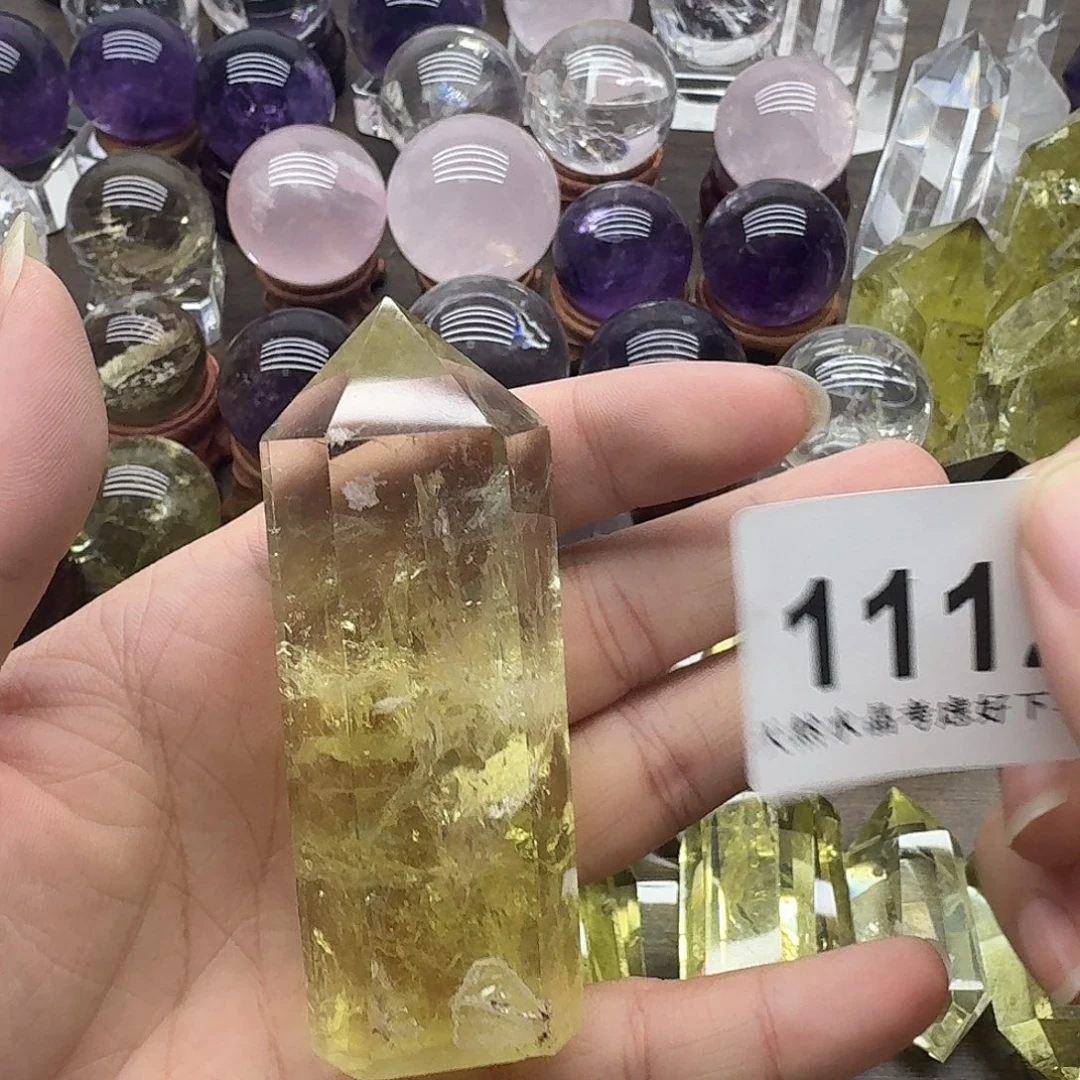 珠宝半成品黄晶未镶嵌