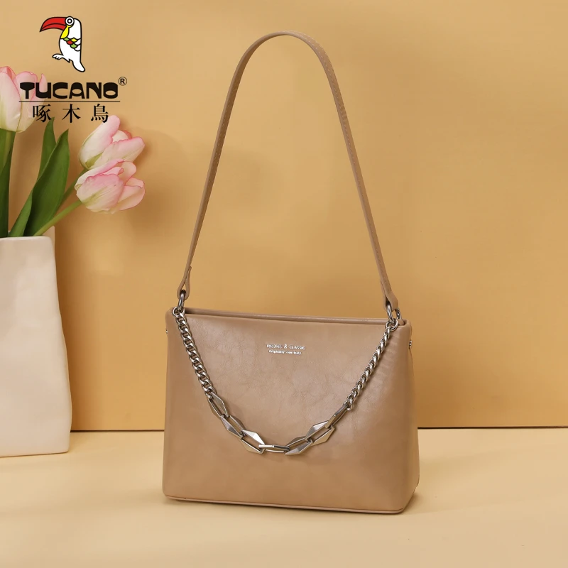 【现货】啄木鸟包包女款爆款2025秋冬时尚单肩斜挎手提女士百搭爆款