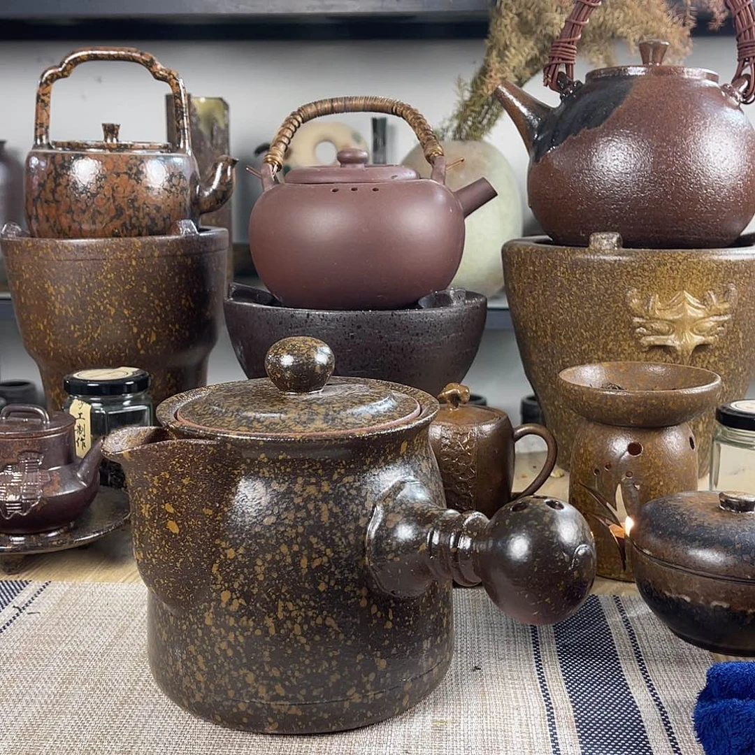 壶紫砂粗陶实用茶壶