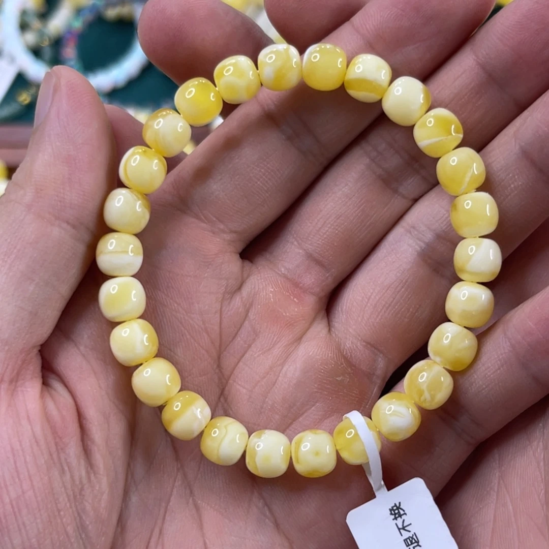 蜜蜡未镶嵌珠宝奇石8.0mm
