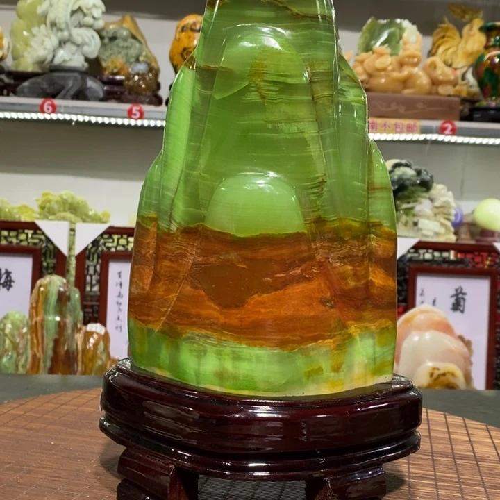 石材丰****）家居摆件 奇石摆件