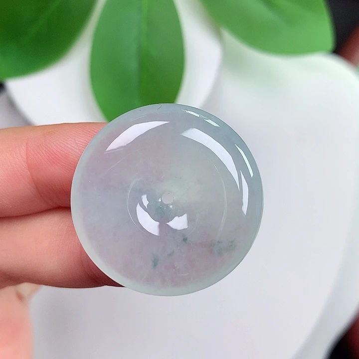 颈饰未镶嵌翡翠平安扣 27.6x5.8mm