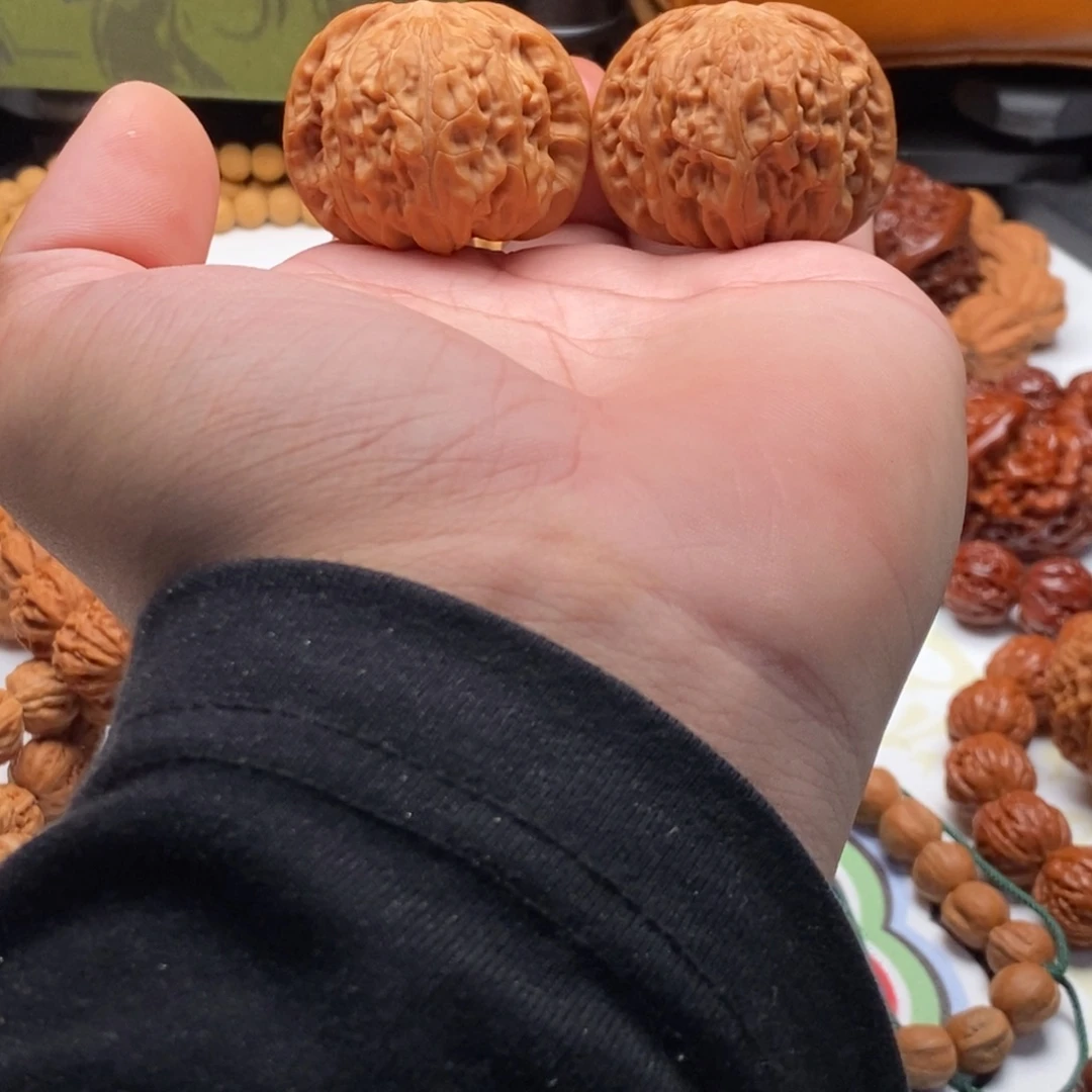 文玩核桃把件40全品正磨