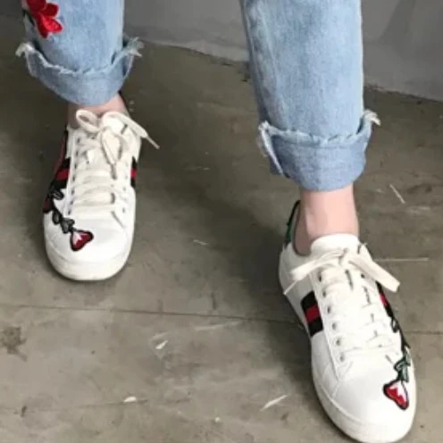 99新 GUCCI/古驰 小白鞋/38码/Xspa5545