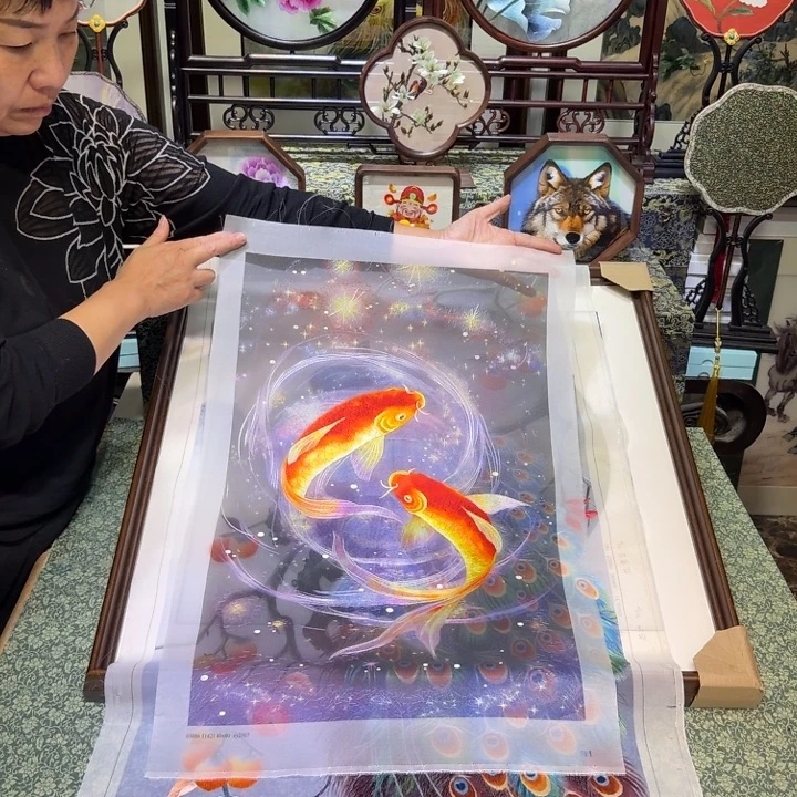 刺绣手工苏绣工艺制作技艺精湛