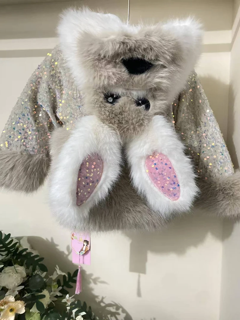 洛茵【可爱汪汪队】2025新款冬款女童洋气时尚加厚外套MF8845