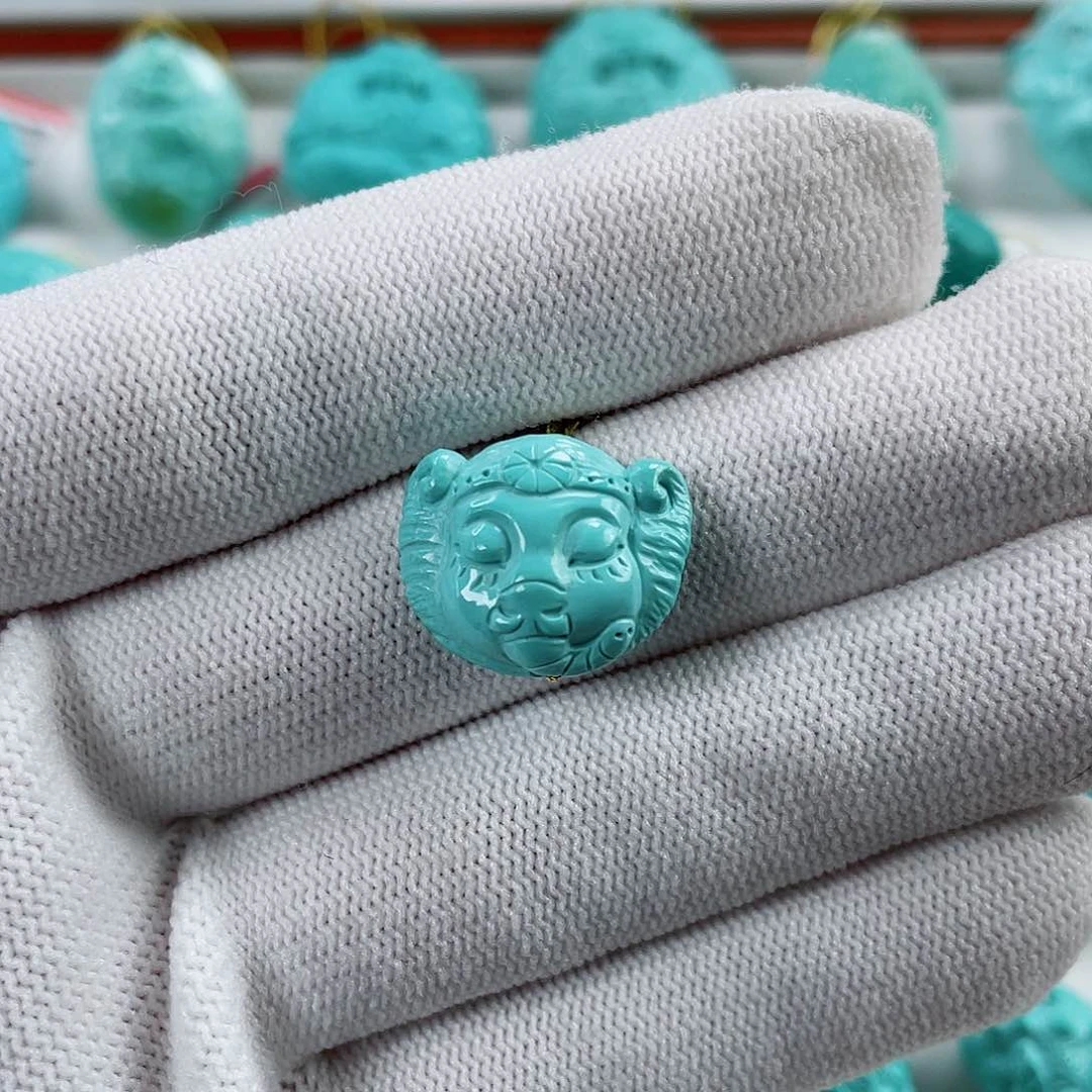 绿松石车挂未镶嵌