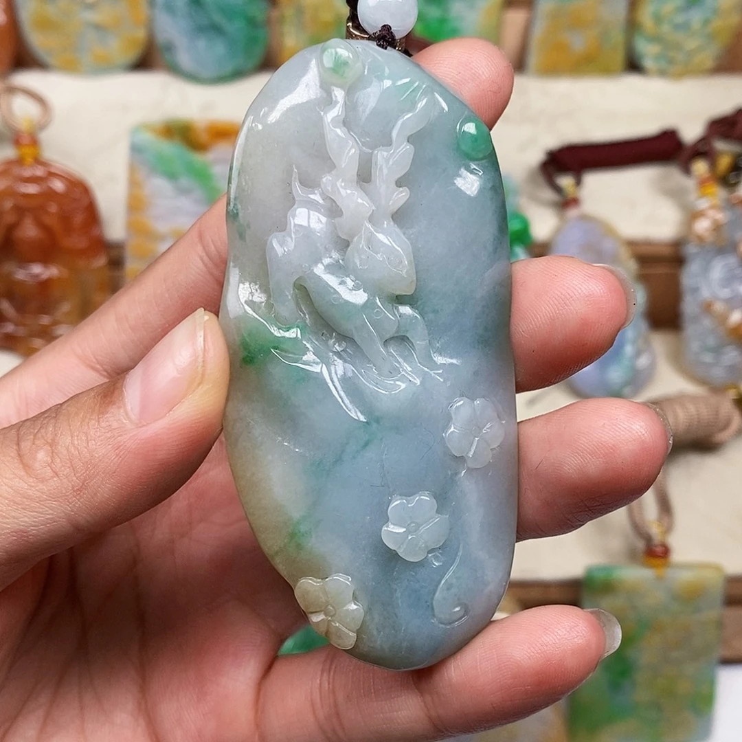 定制翡翠未镶嵌天然翡翠A货