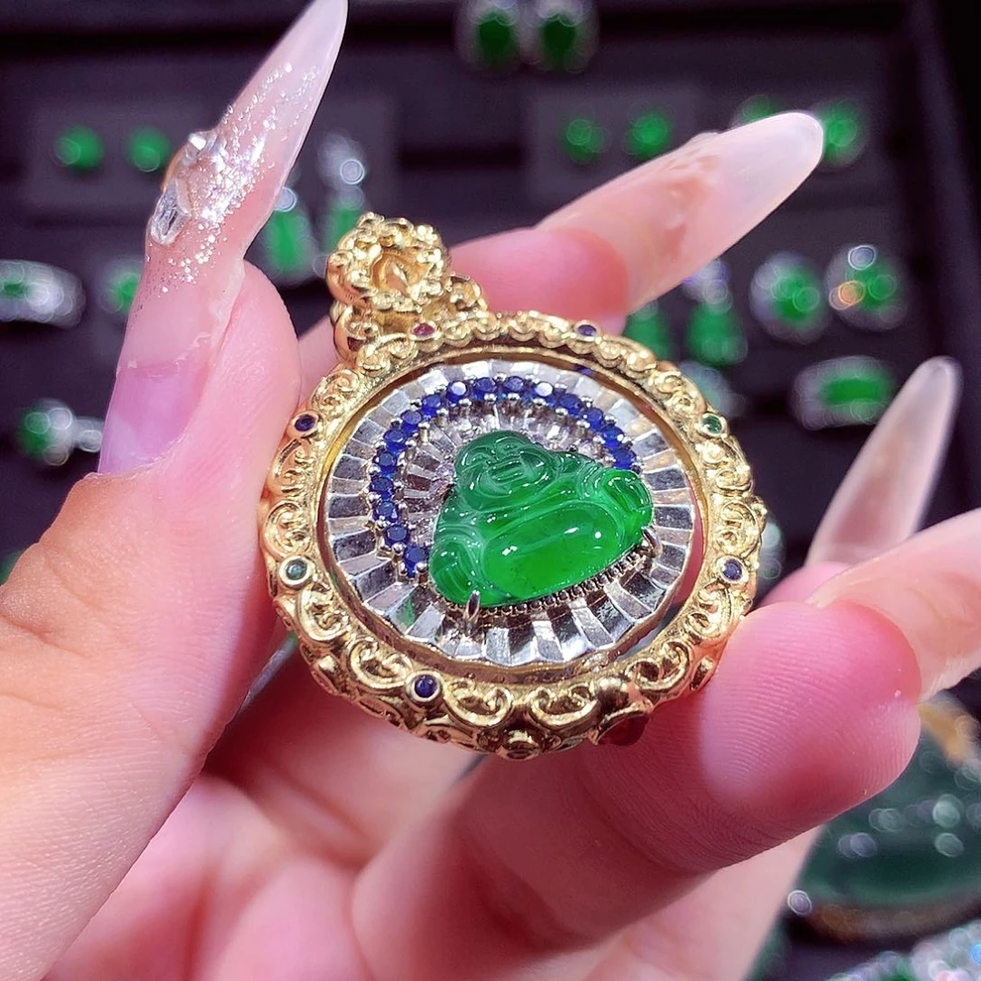 颈饰未镶嵌翡翠挂件