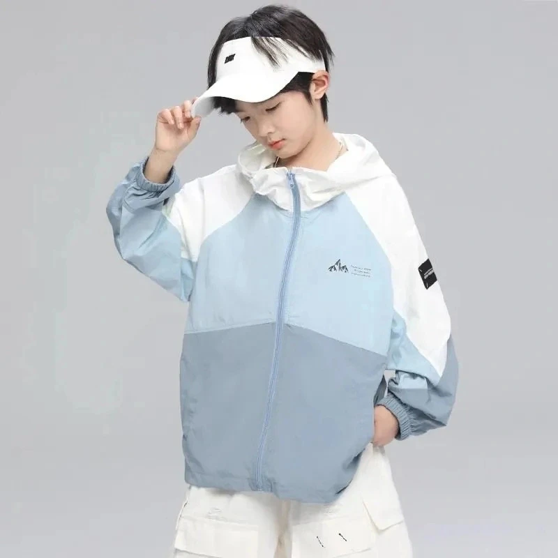 清仓男童防晒衣夏装2025新款儿童薄款中大童透气冰感皮肤服