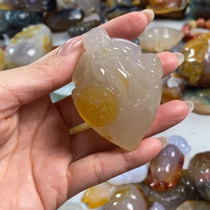 玛瑙/玉髓吊坠(不含链)未镶嵌