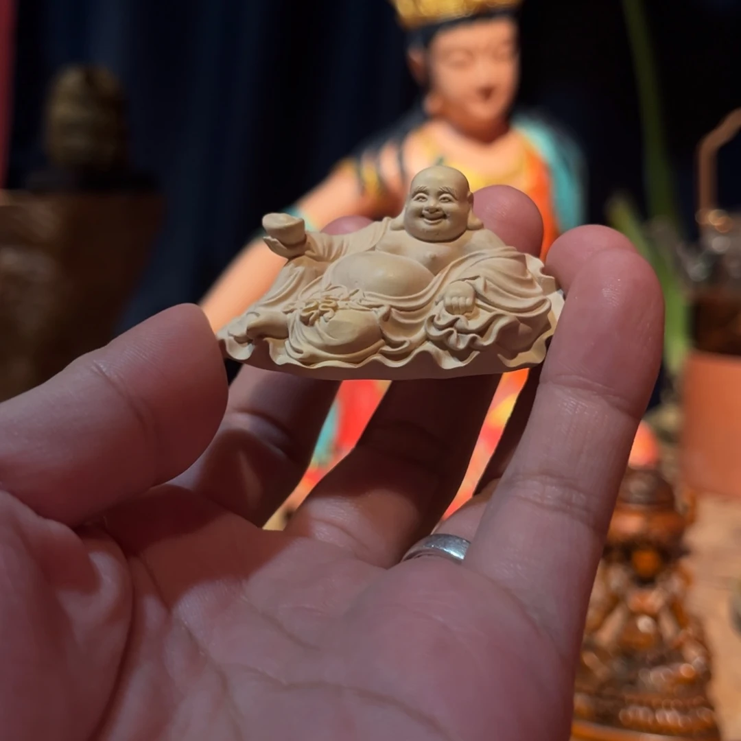 木黄杨木元宝弥勒