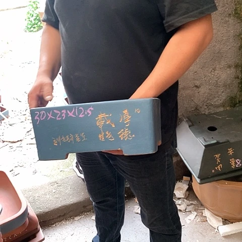 紫砂花盆手工艺品