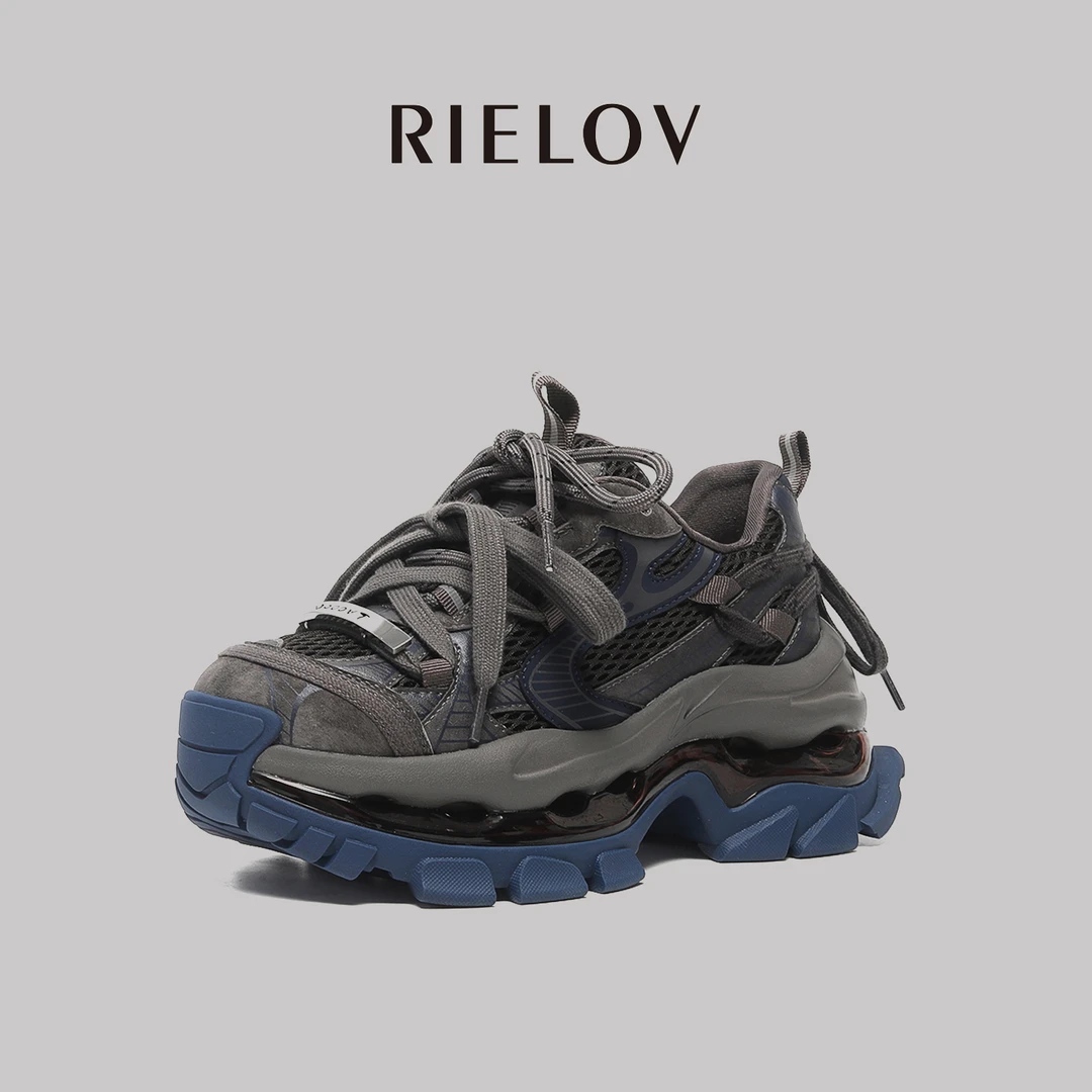 RIELOV【一号店 兰序】增高8cm时尚潮流百搭女士休闲鞋 666-195