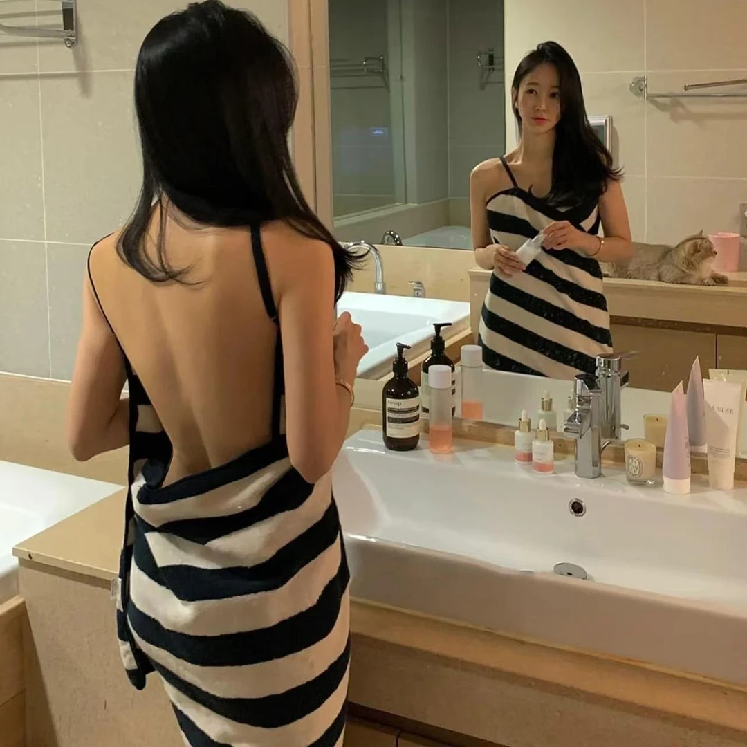 多层皱珊瑚绒睡衣女春秋款2025新款高级感穿戴吊带浴巾浴裙露背g