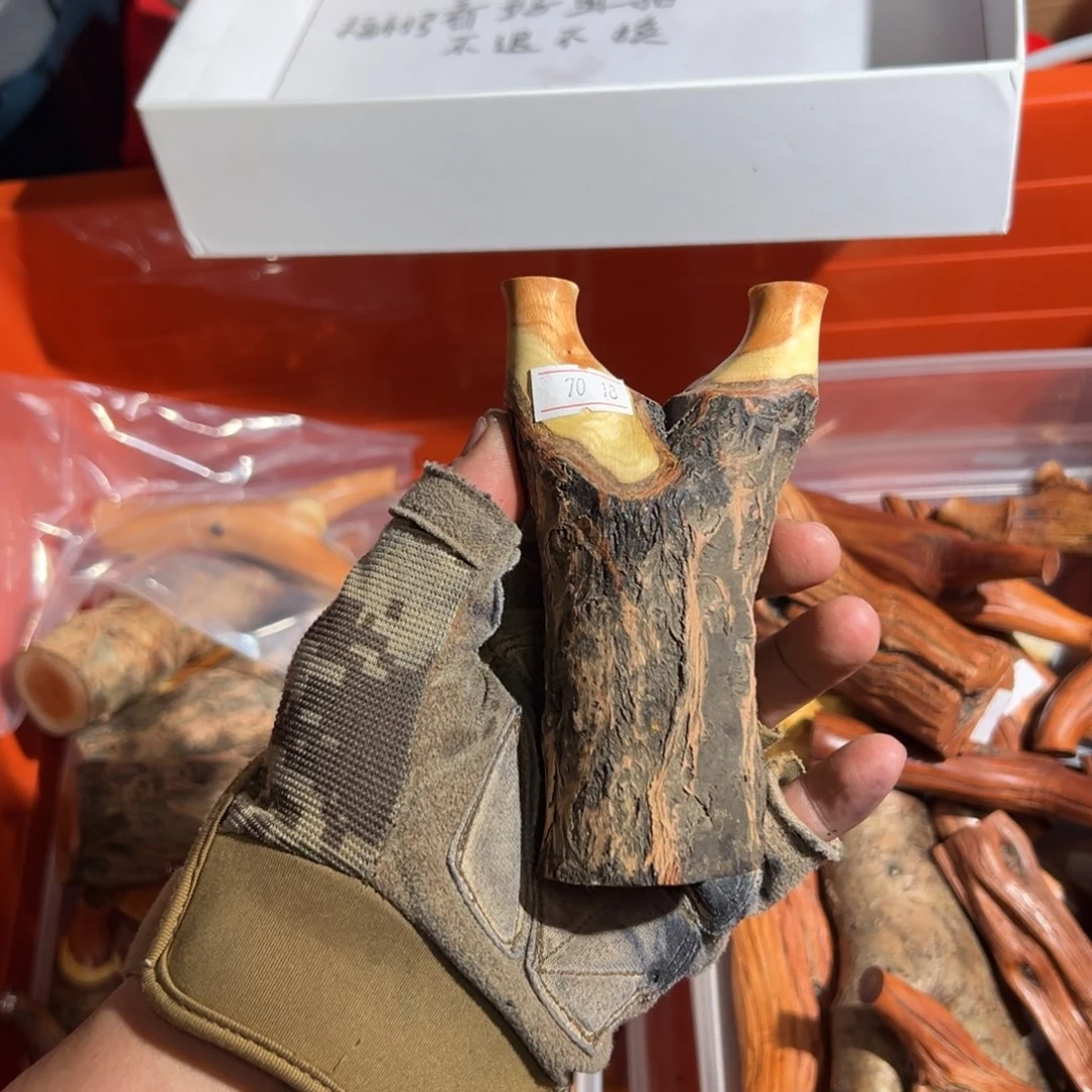 假***。火琉璃树杈木弓手工制作