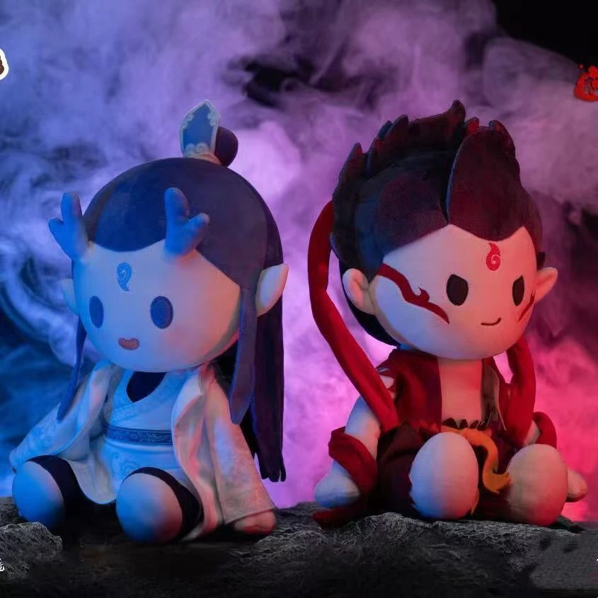 哪吒之魔童闹海全新公仔属性哪吒敖丙棉花娃娃二次元可爱礼物