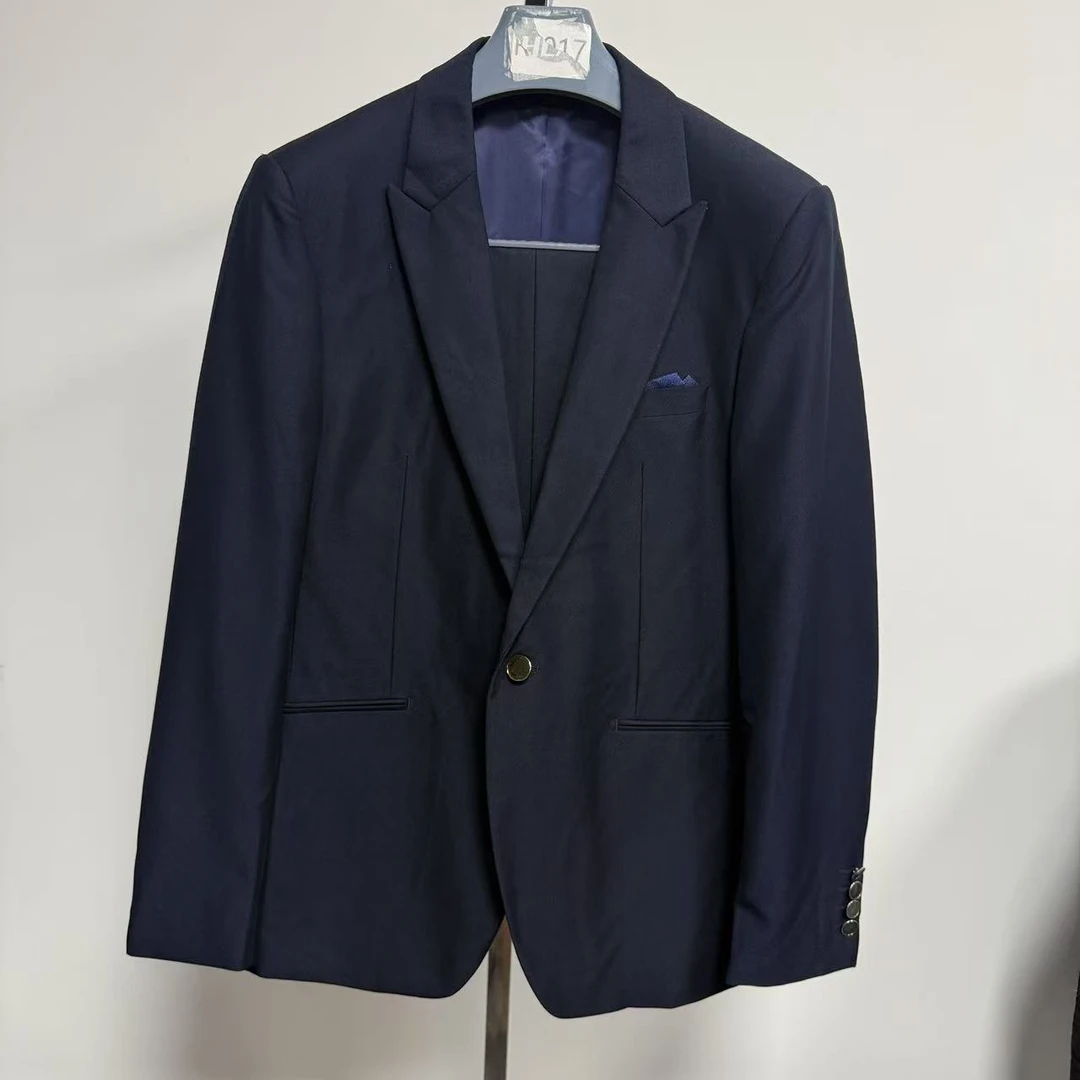 常规三角凹口领常规款西服上装套装商务男装西服美式646