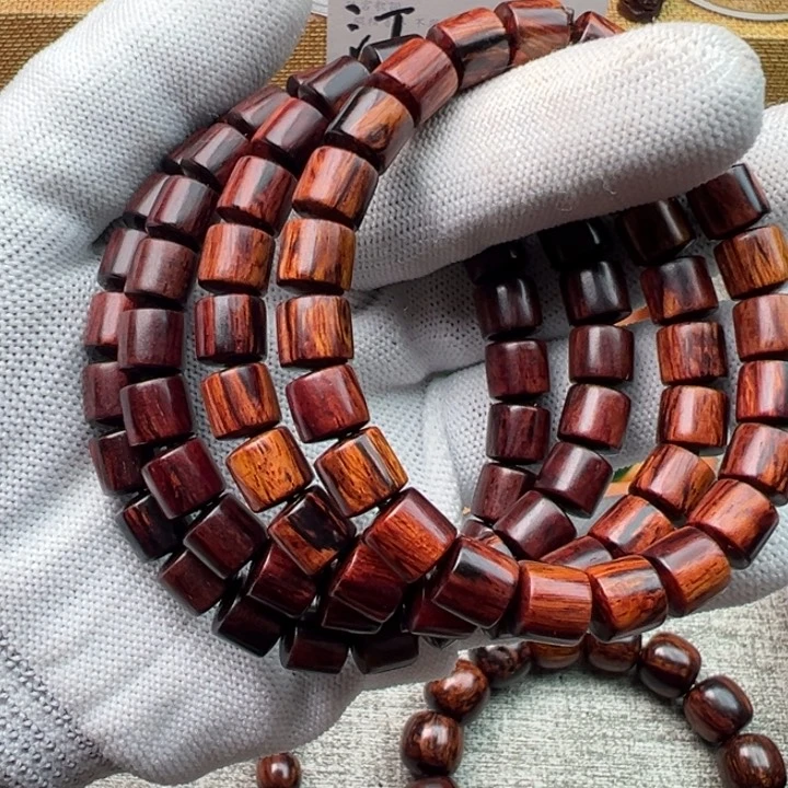 木海南红降0.8满纹满香桶珠新品体验