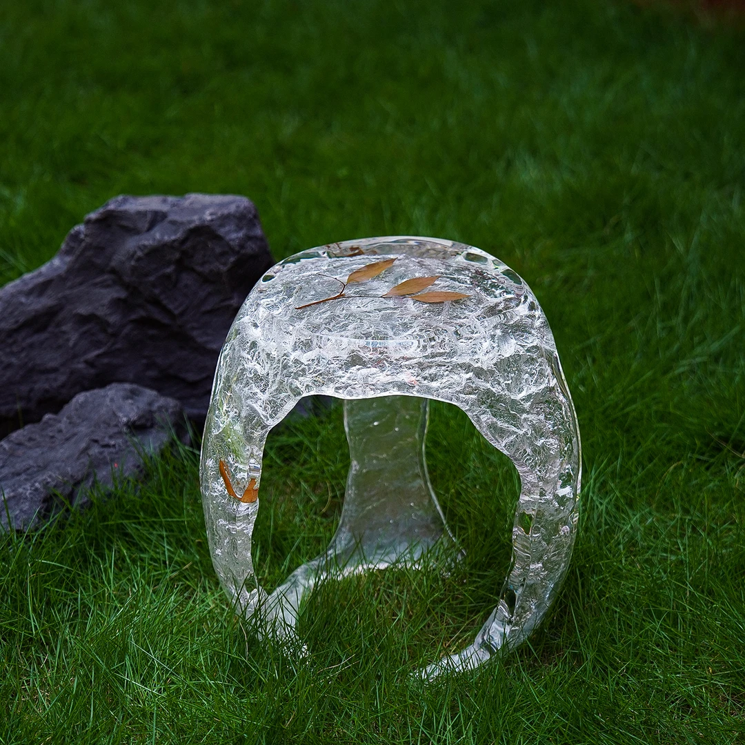 【本尼家】TY101铂晶透明墩子简约方凳换鞋凳客厅小茶几边几坐凳