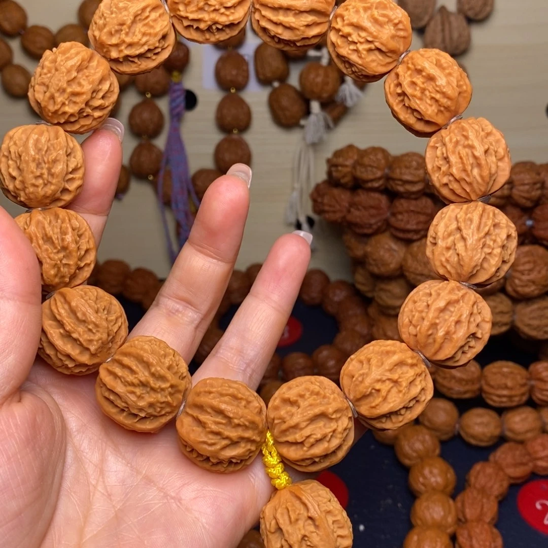 文玩核桃手串行*白茬八棱