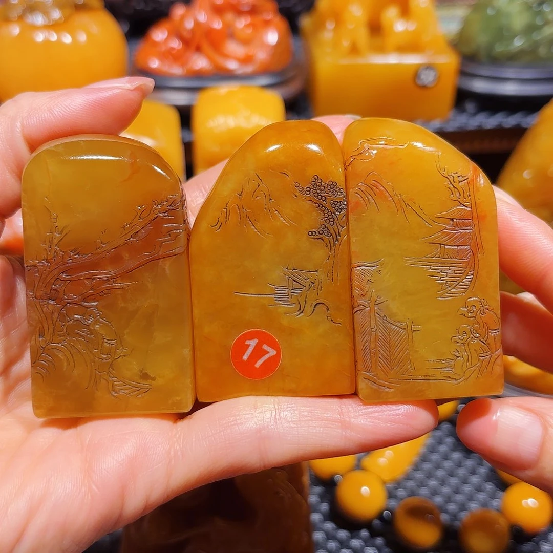 田黄石月**玉石雕石雕石雕