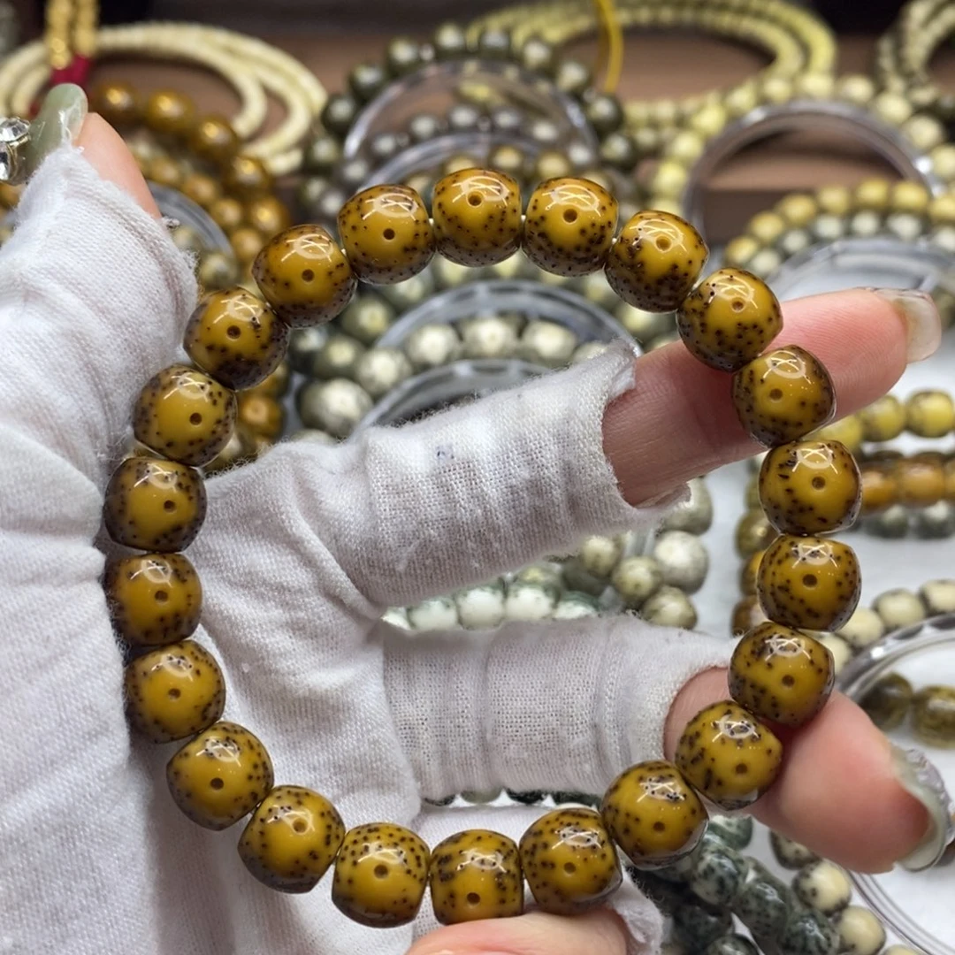 手串星月菩提10×9直切鼔珠