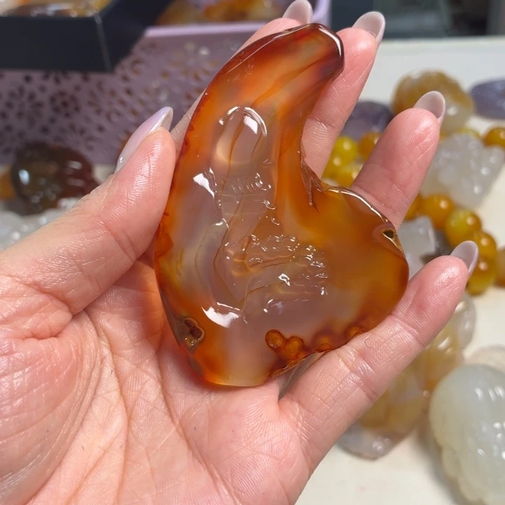 玛瑙/玉髓未镶嵌吊坠(不含链)