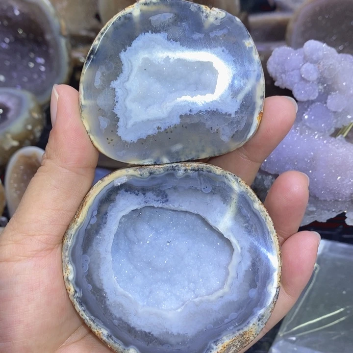 未镶嵌珠宝半成品水晶雪景盆