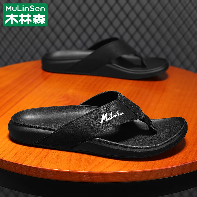 木林森男士拖鞋2025新款夏季外穿夹脚凉拖软底防滑休闲人字拖男