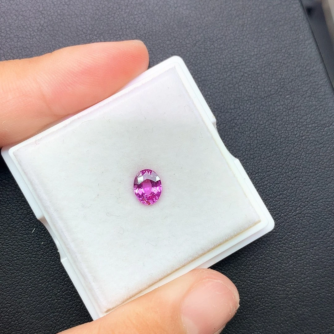 裸石蓝宝石天然粉蓝宝裸石1.2ct