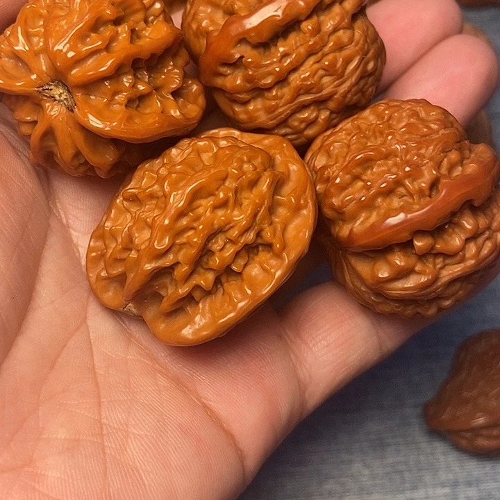 奇***生吊坠文玩核桃白37
