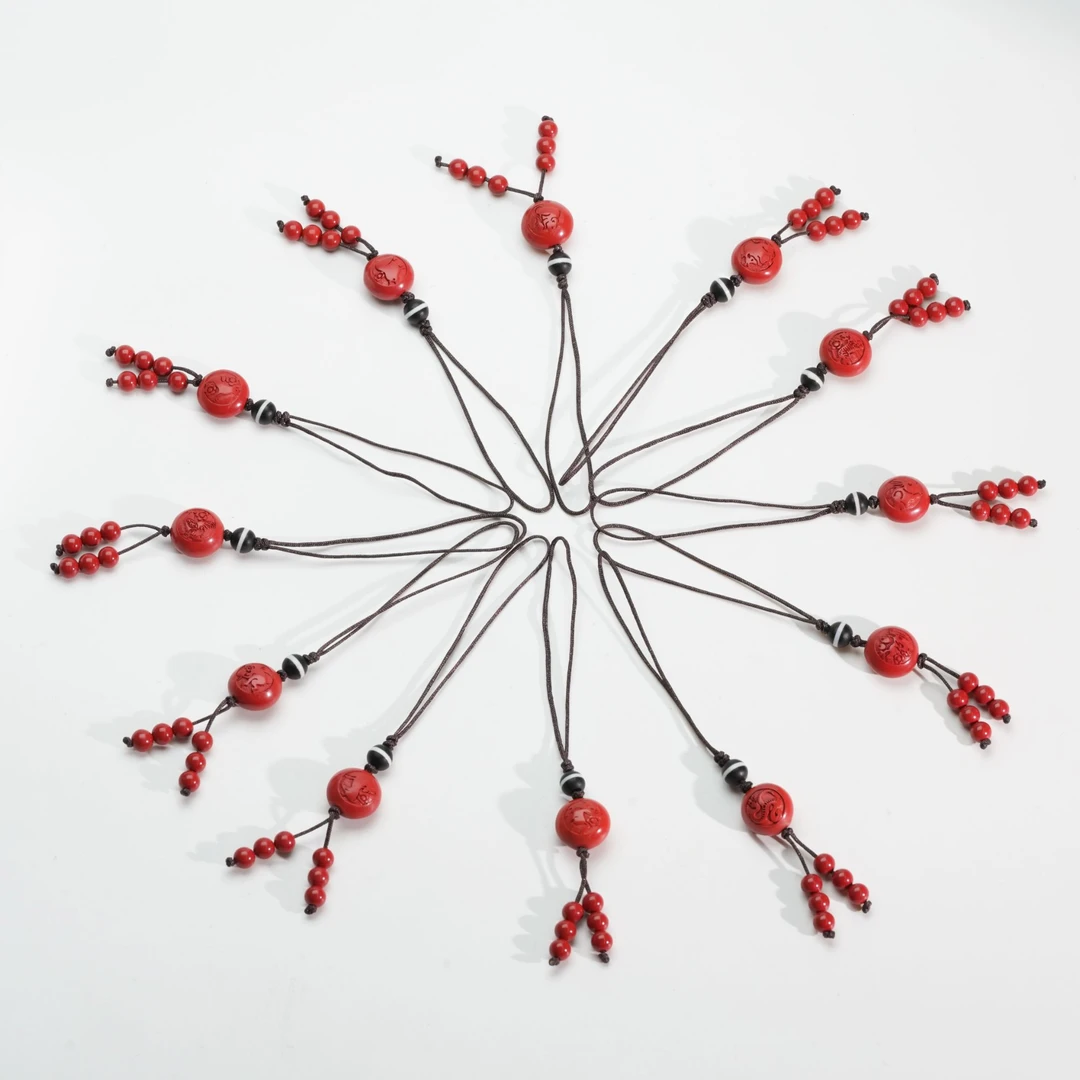 含辰砂工艺品【小北珠宝】朱砂挂饰【多样性发一件】5-BH139X503