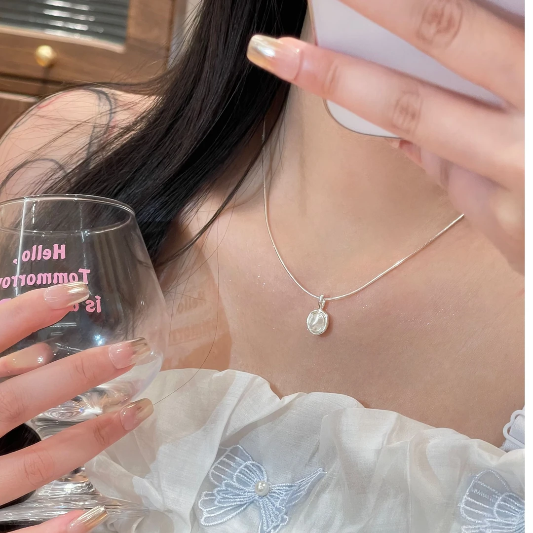 简约珍珠项链温柔气质时尚经典百搭高级感坠链L-8087