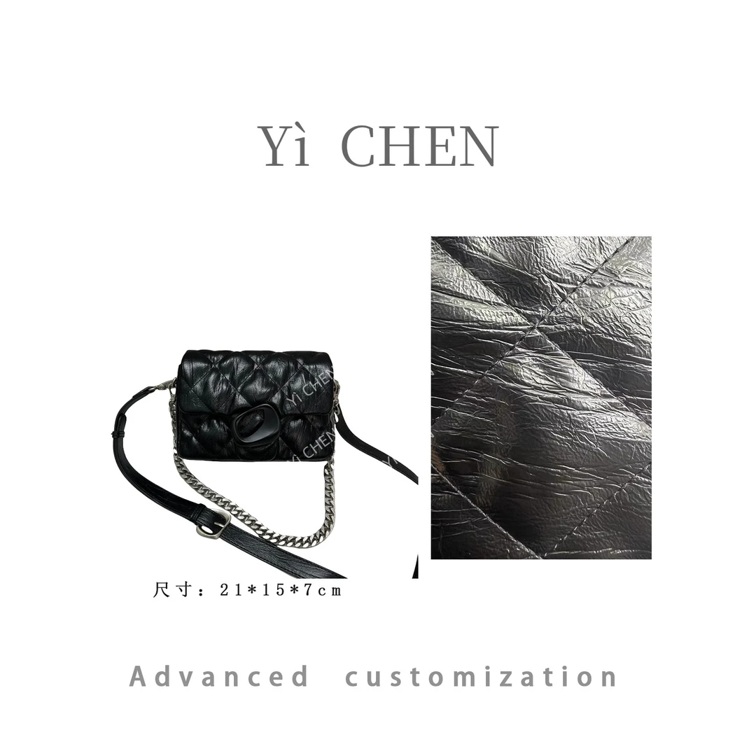 【Yì CHEN】ZT-D7172-黑色 轻奢时尚女士新款手提单肩斜挎包