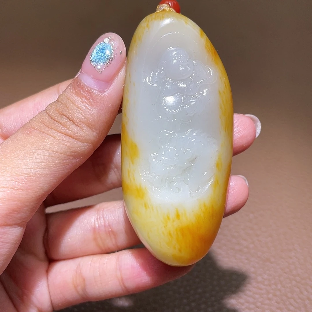 和田玉未镶嵌颈饰d2