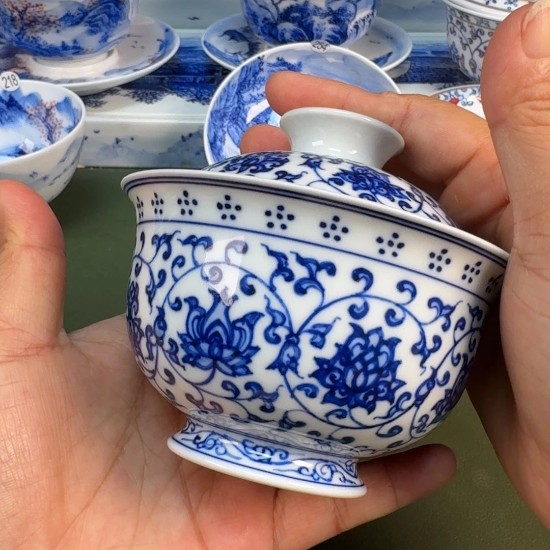 景德镇纯手绘茶具圆圆267
