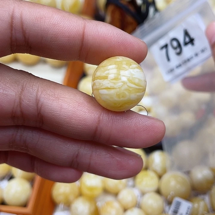 蜜蜡未镶嵌珠宝奇石粉19虎皮