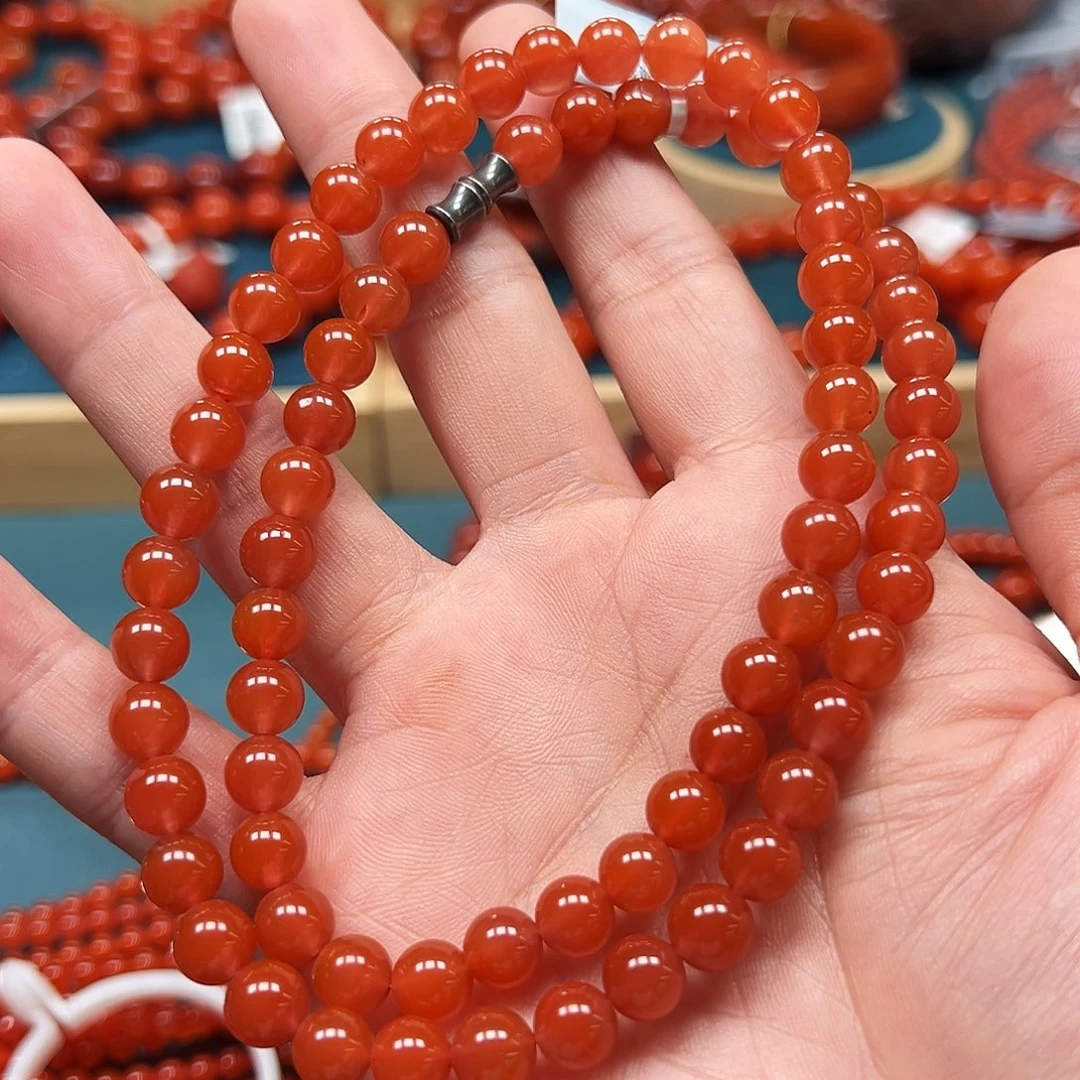 南红玛瑙未镶嵌手串