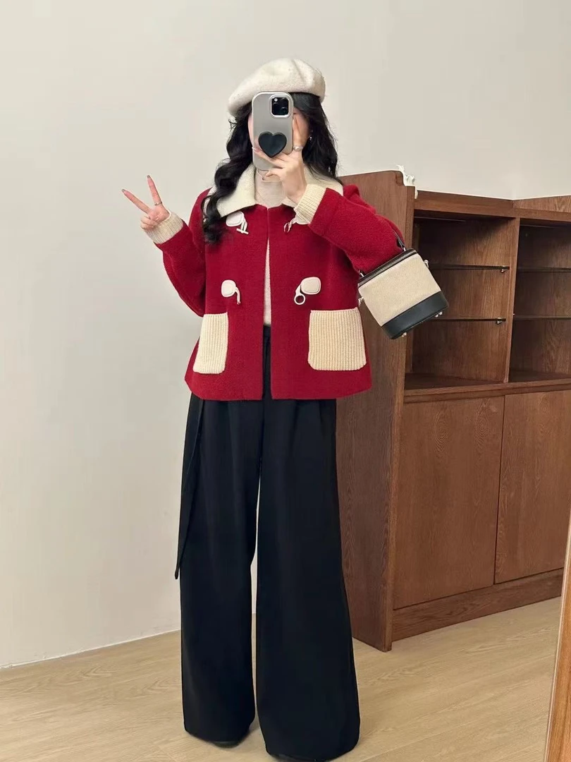 言言家---秋冬新品时尚女装精选穿搭高品质加厚双面洋气大衣外套