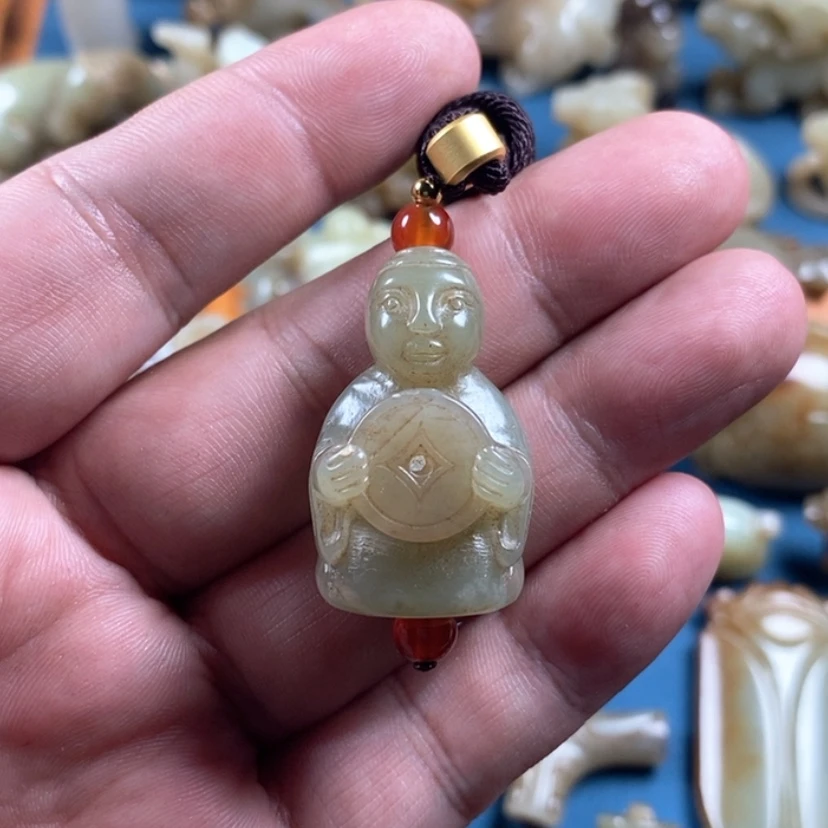 【闪购商品】未镶嵌和田玉挂件步****）