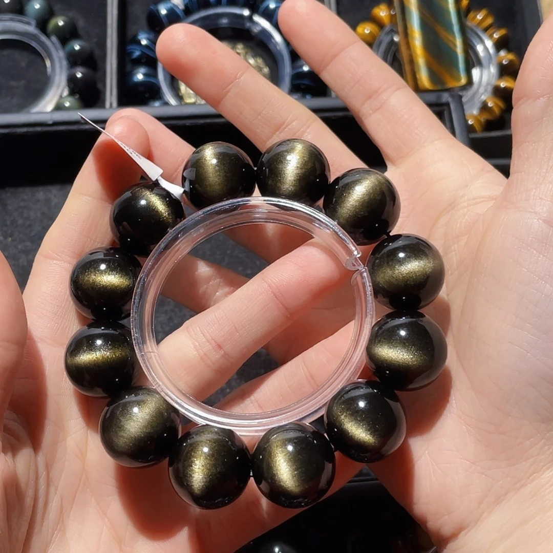 黑曜岩手链未镶嵌蜂*虎