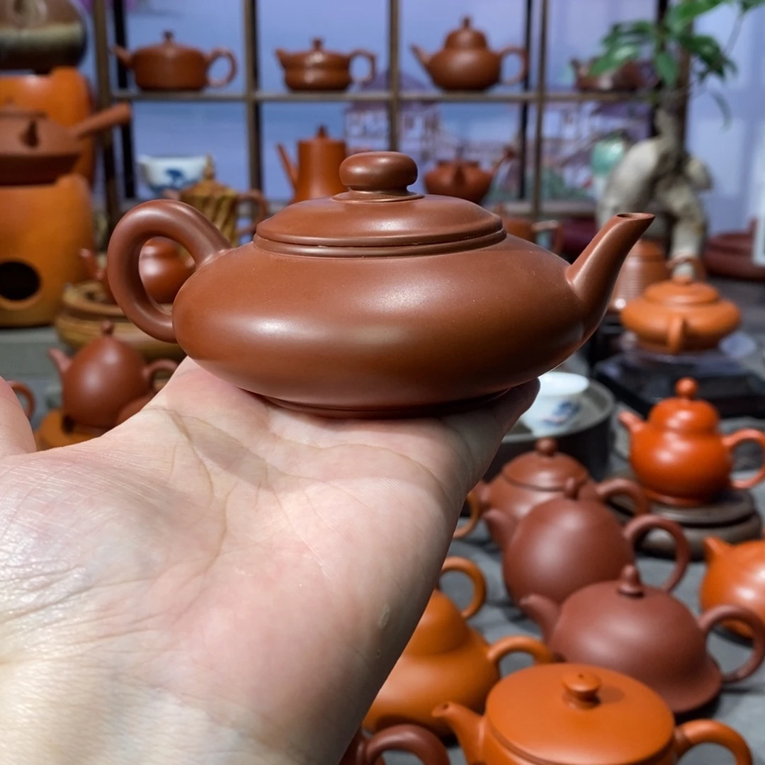 茶壶朱泥章淑煌朱泥大彬壶120cc