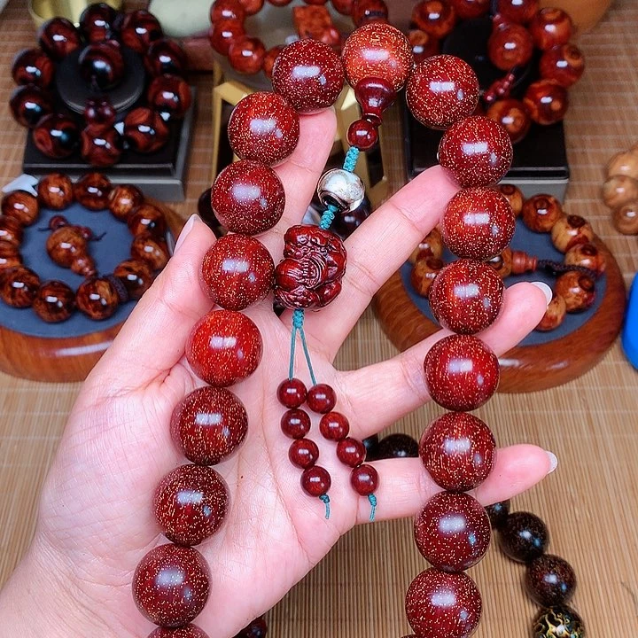 檀香紫檀（小叶紫檀）桃8w 手持2.0红