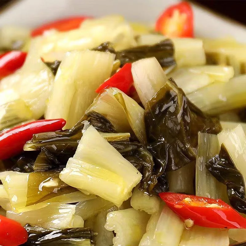 大别山农家山泉水泡菜高杆白泡菜泡白菜