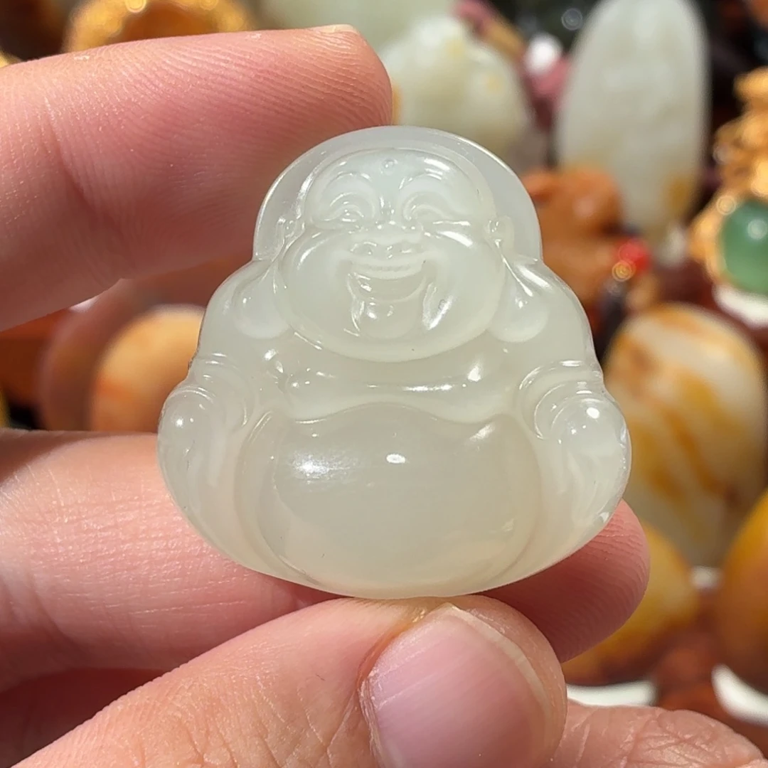 和田玉未镶嵌挂件21.7g