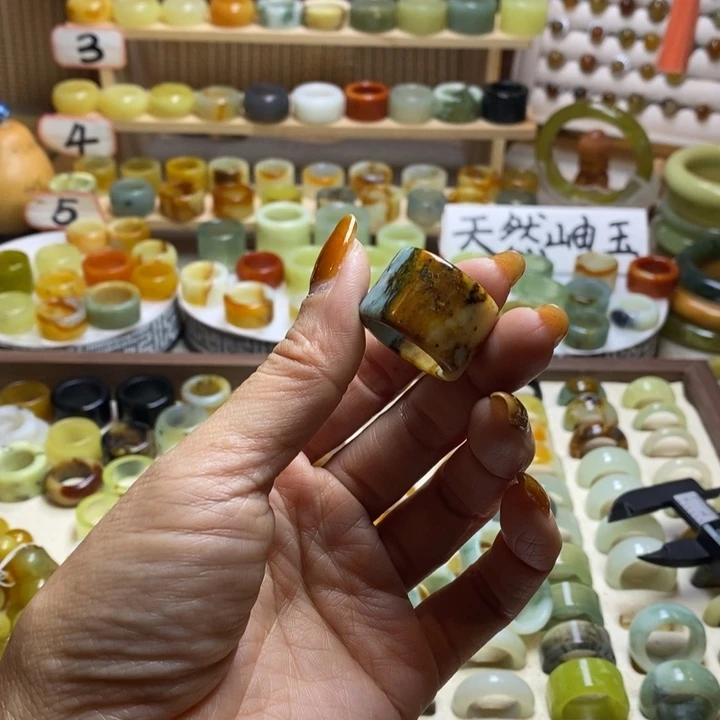 8***y岫玉未镶嵌戒圈岫玉精品指环