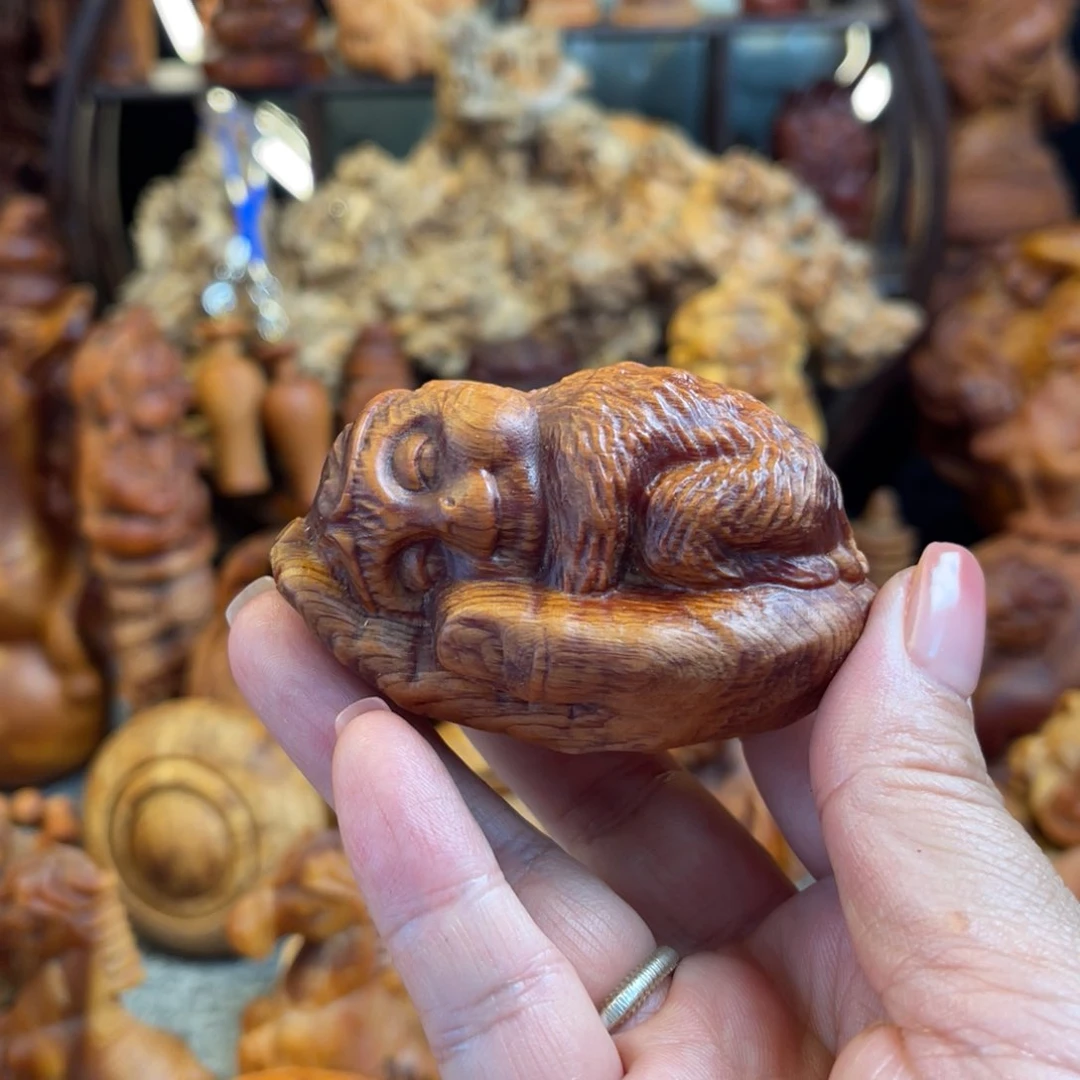 松木（琥珀木）无事牌小猴