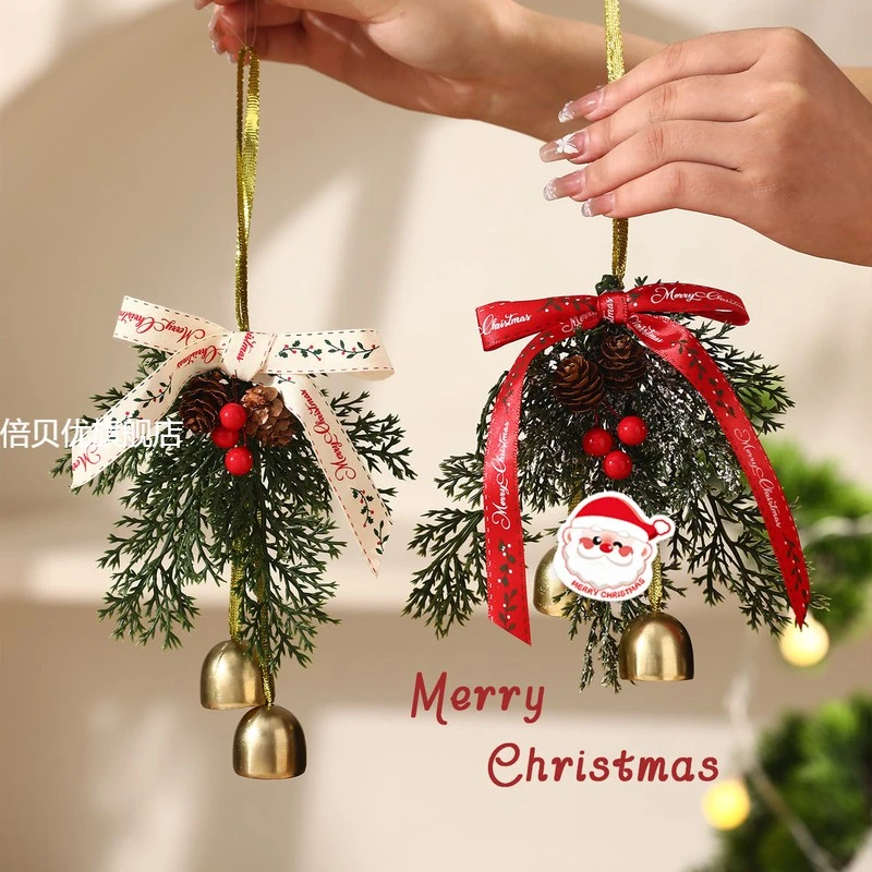 倍贝优圣诞节装饰创意铃铛小挂件礼物门挂场景节日氛围布置道具挂