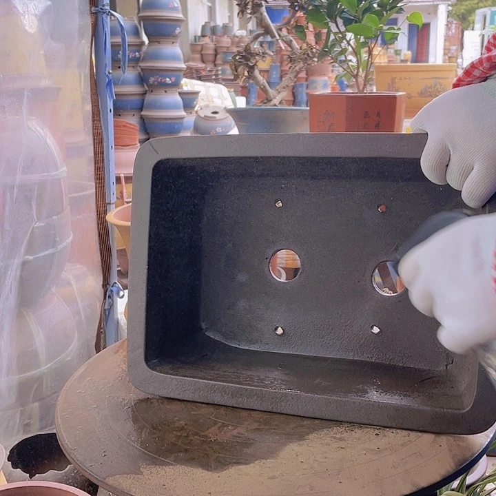 紫砂宜兴紫砂蓝点菜马槽36